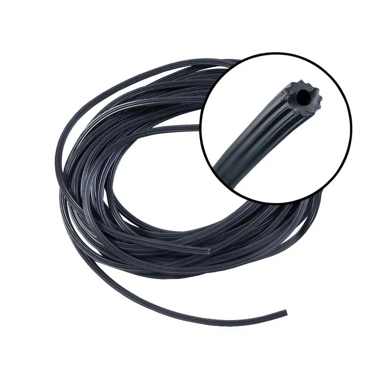 0.220 In. Diameter X 25 Ft. Length Black Screen Spline