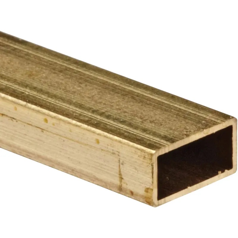 K&S 1/4 In. W X 12 In. L Rectangular Brass Tube 1 Pk