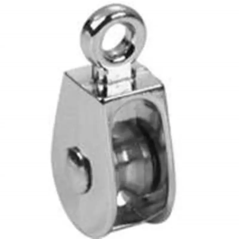 Rigid-Eye Single Rope Pulley, 1-1/4 In.