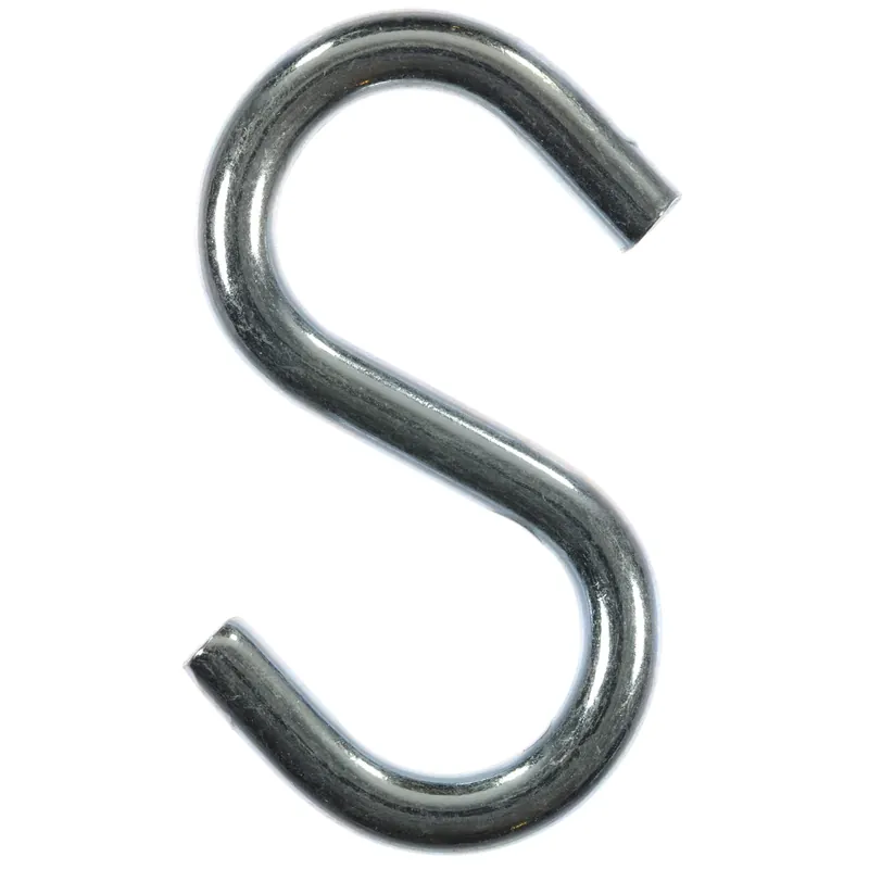 Ace Small Zinc-Plated Silver Steel 2.75 In. L S-Hook 160 Lb. 2 Pk