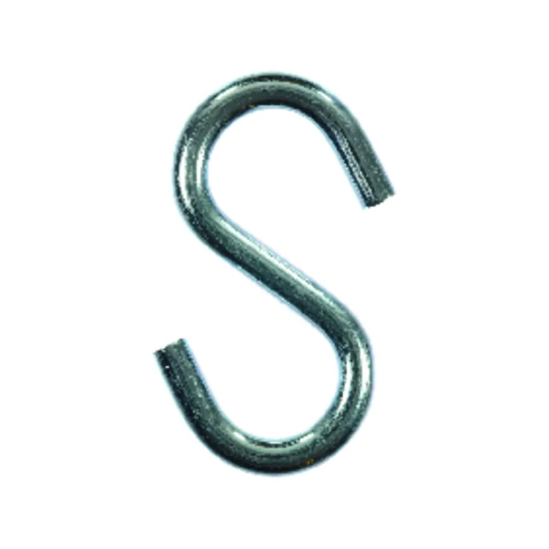 Ace Small Zinc-Plated Silver Steel 3-1/4 In. L S-Hook 240 Lb. 2 Pk