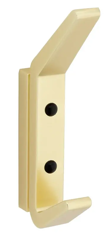 National Hardware Reed Medium Brushed Gold Steel 4-3/4 In. L Hook 25 Lb 1 Pk