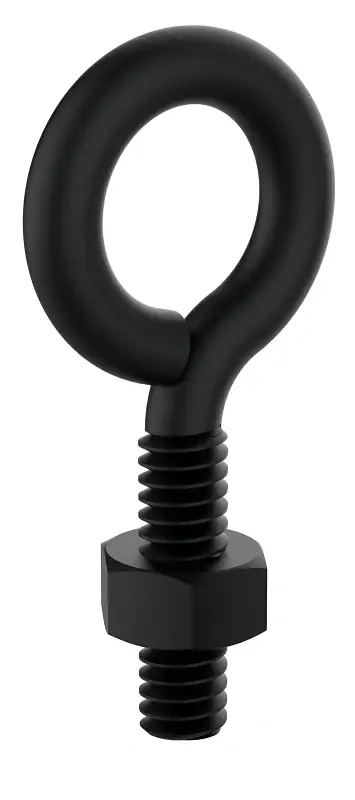 National Hardware 1/4 In. D X 2 In. L Storm Shine Steel Eye Bolt 80 Lb 1 Pk