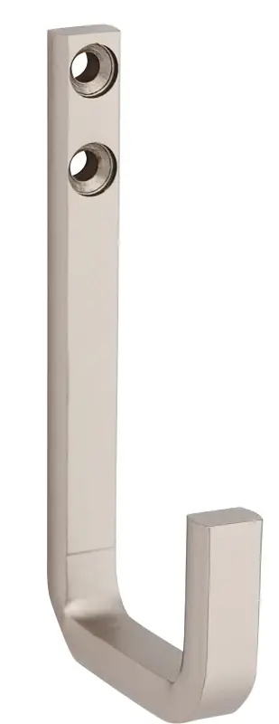 National Hardware Reed Large Satin Nickel Steel 4 In. L Hook 60 Lb 1 Pk