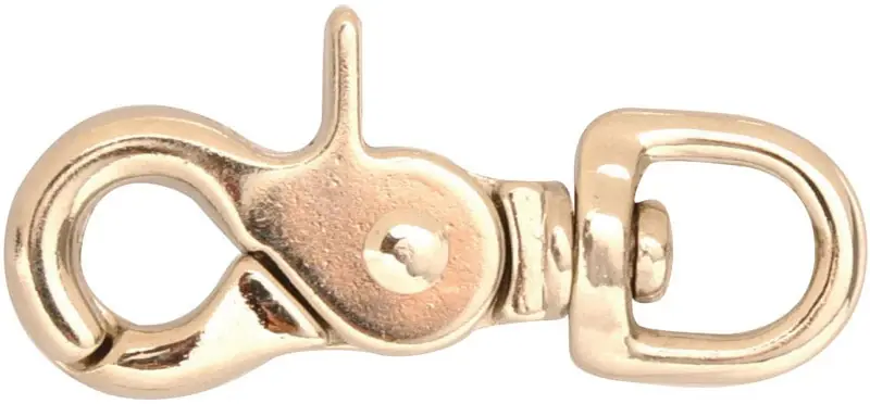 Swivel Trigger Snap, Round, Zinc, 3/8 In.