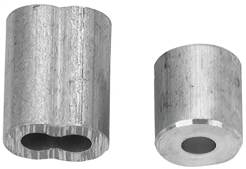 Wire Rope Ferrule & Stop, 3/32 In., 2-Pk.