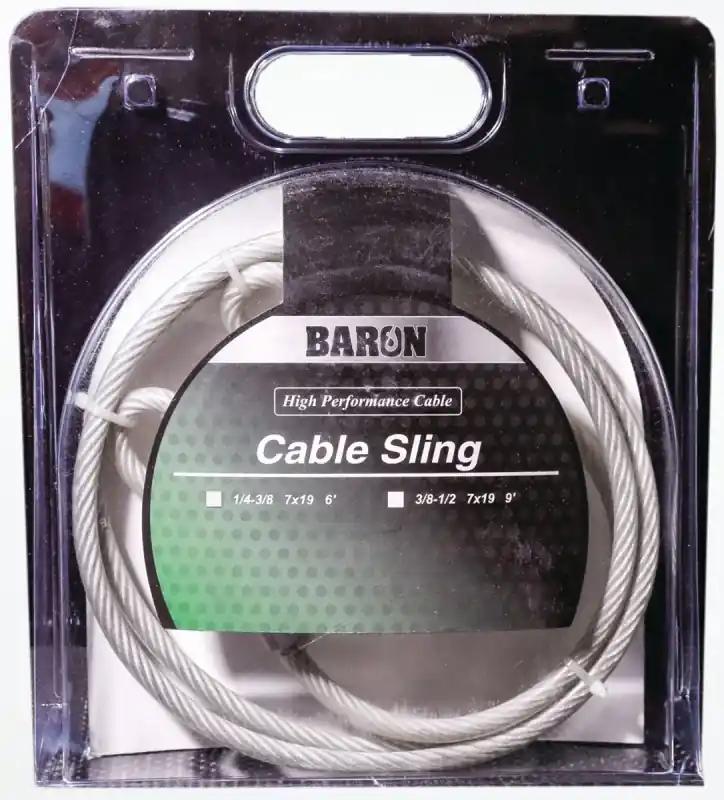 Galvanized Steel 1/4-3/8 In. Diameter X 6 Ft. Length Cable Sling