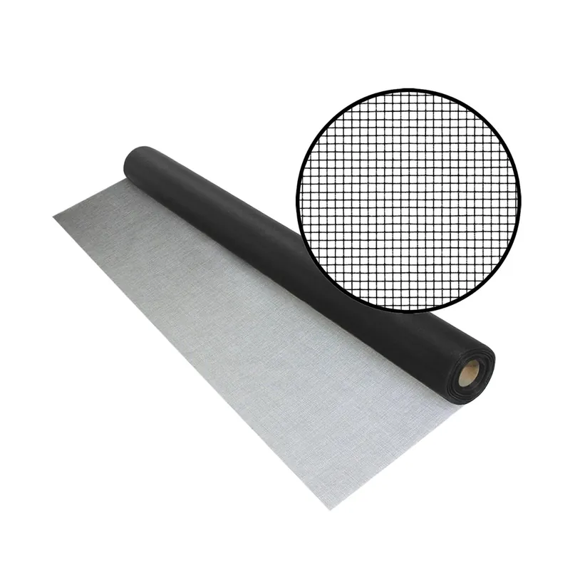30 In. W X 100 Ft. L Black Polyester Screen Cloth For Optimal Visibility