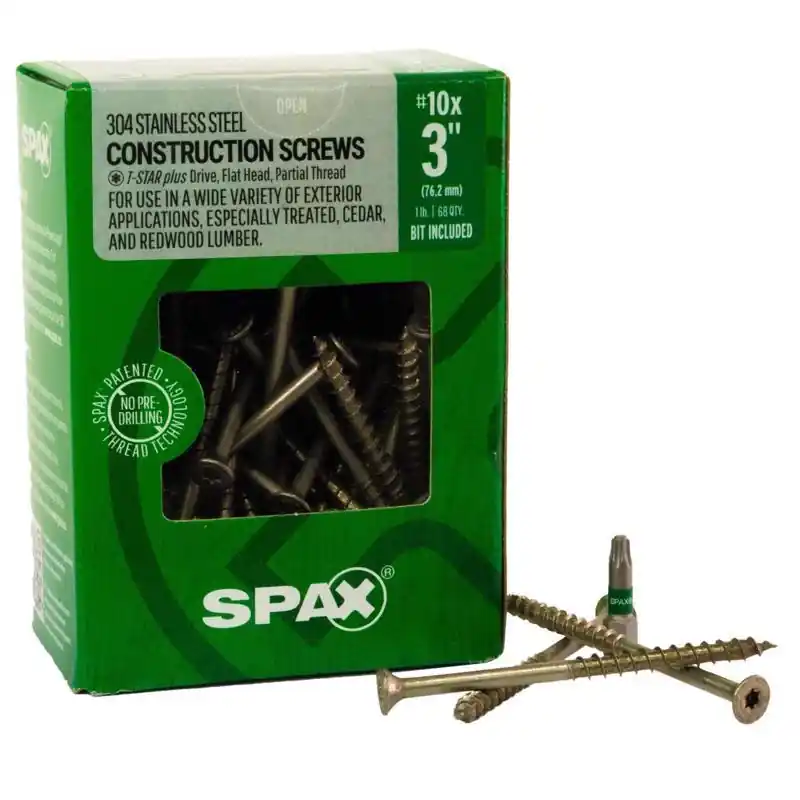 SPAX Multi-Material No. 10 Label X 3 In. L Star Flat Head Serrated Construction Screws