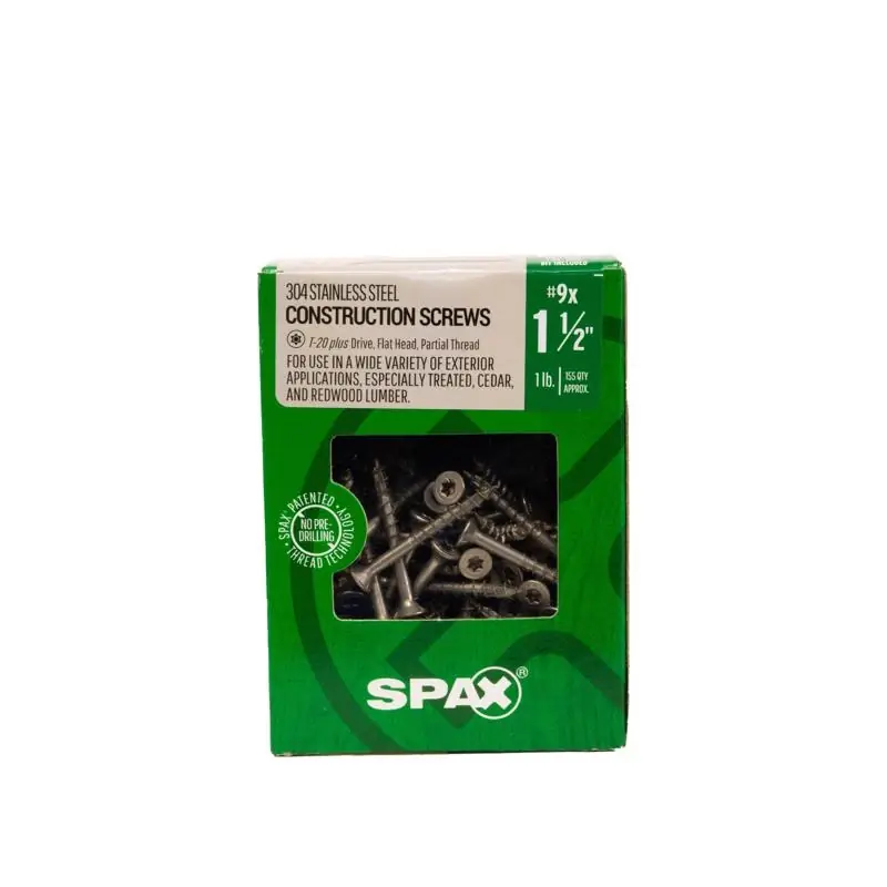 SPAX Multi-Material No. 9 Label X 1-1/2 In. L Star Flat Head Serrated Construction Screws