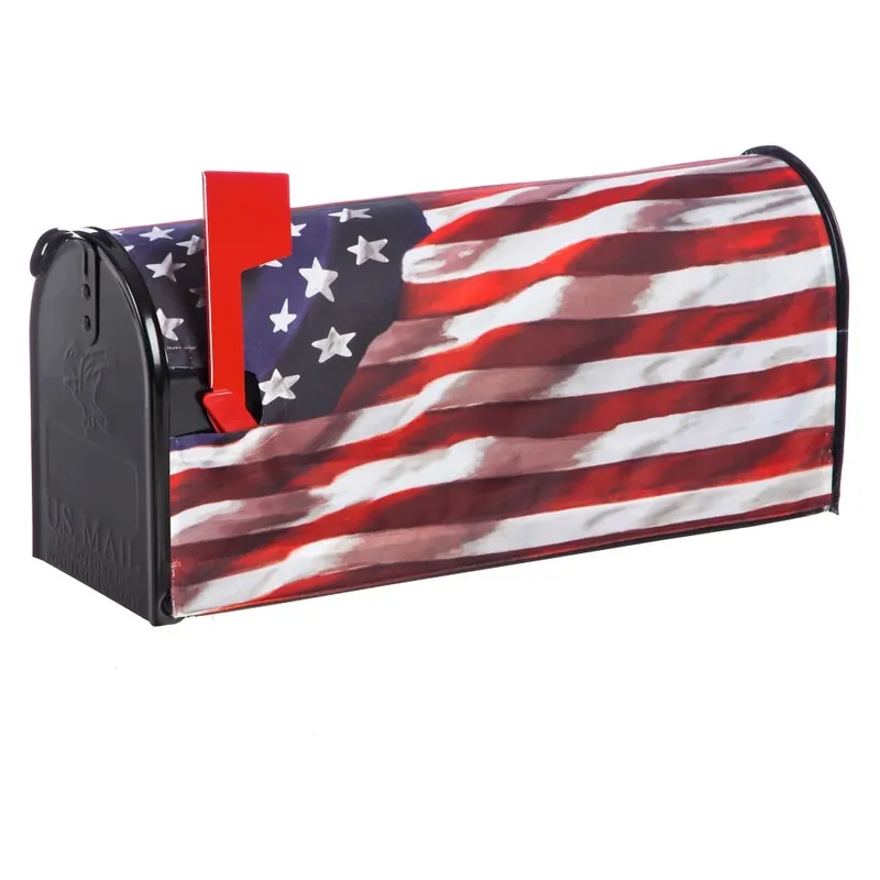 18 In. X 21 In. Nylon America In Motion Magnetic Mailbox Cover