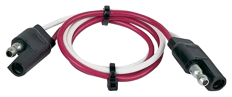 2 Flat Trailer Connector 12 In. - Model 47965 For 12 Volt Applications