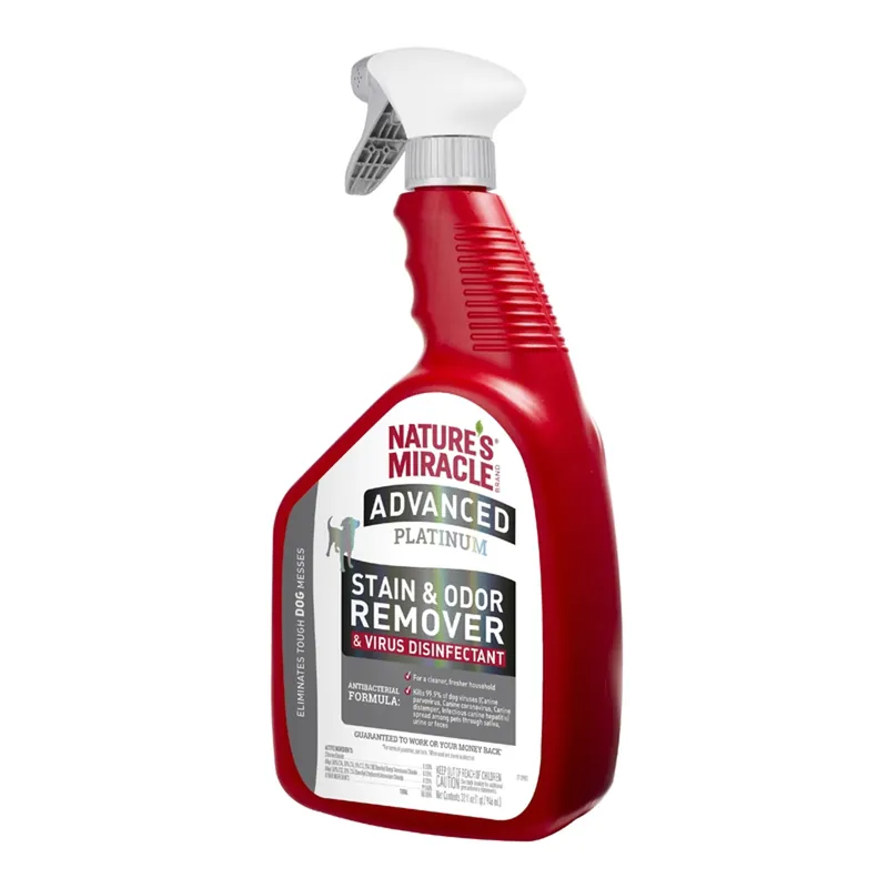Advanced Platinum Dog Liquid Disinfectant, Odor & Stain Remover 32 Oz