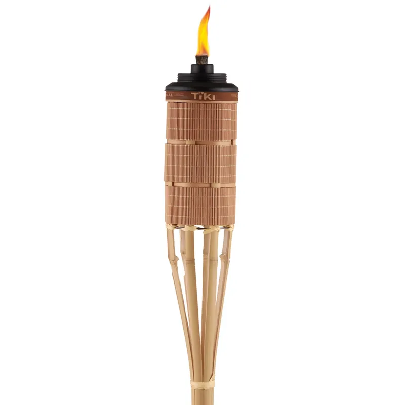 TIKI Easy Pour Brown Bamboo 60 In. Tiki Outdoor Torch 1 Pk