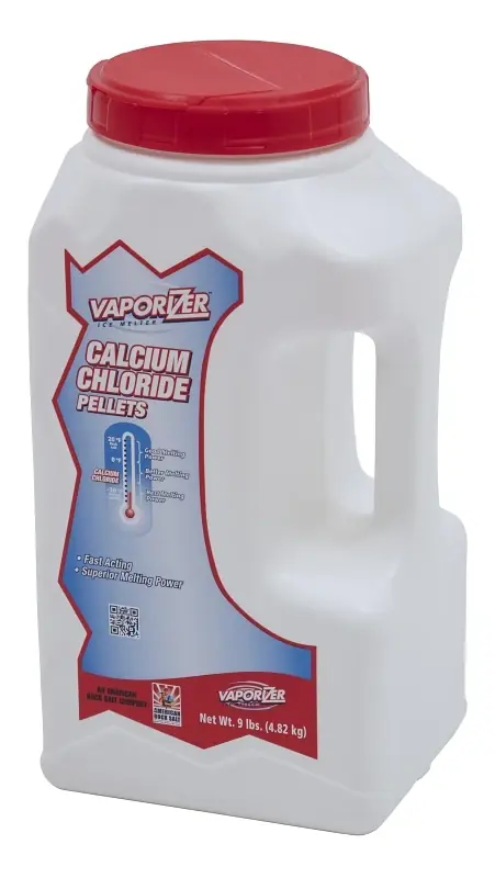 Calcium Chloride Pellet Ice Melt 9 Lb Jug - Effective Down To -25°f