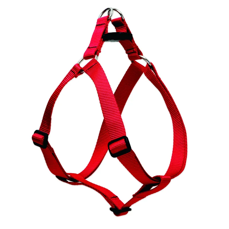Basic Solids Red Nylon Dog Harness 15-21 Inches