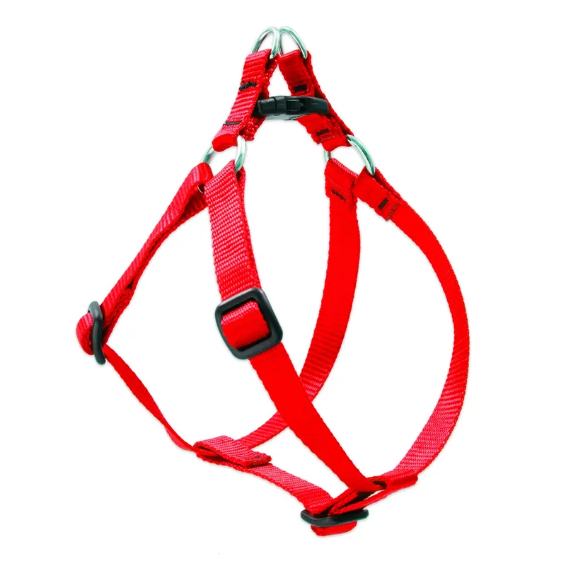 Lupine Pet Basic Solids Red Nylon Dog Harness 12-18 Inches