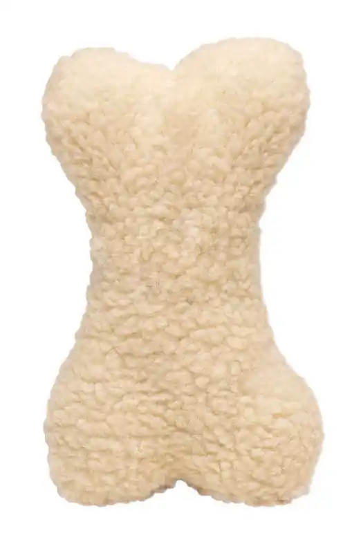 Boss Pet Digger‘s For Dog White Plush Bone Fleece Bone Dog Toy Large 1 Pk