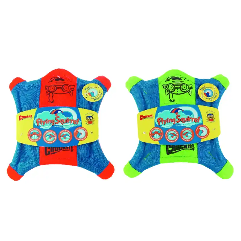 Chuckit! For Dog Assorted Canvas Flying Squirrel Dog Toy Medium 1 Pk