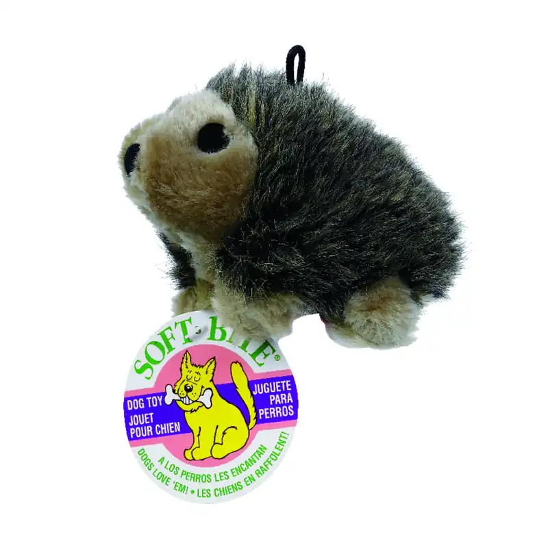 Aspen Pet For Dog Multicolored Plush Hedgehog Dog Toy Medium 1 Pk