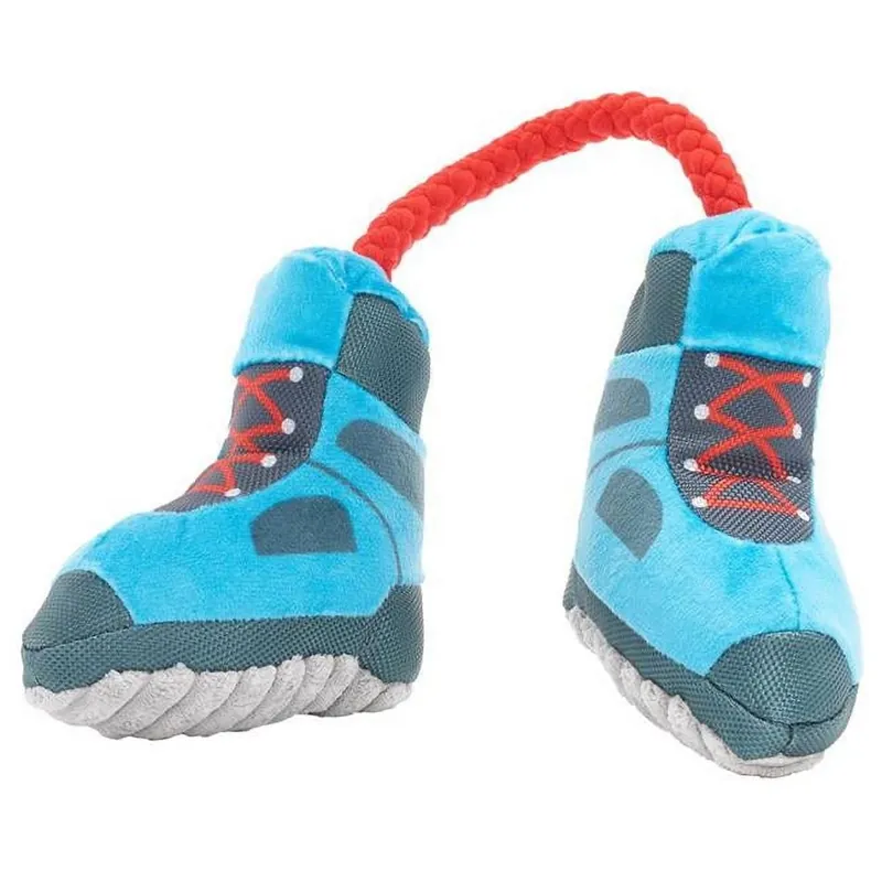 Bark For Dog Multicolored Plush Appalachian Tail Boots Dog Toy 1 Pk