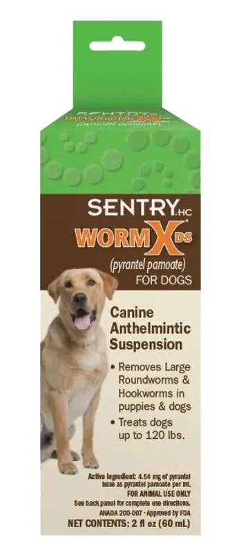 Dog De-Wormer, For Dogs Up To 120-Lbs., 2-oz.