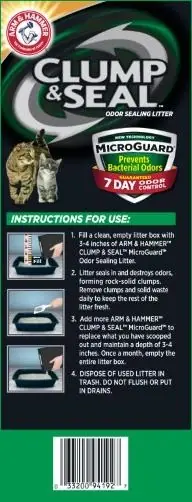 Clump & Seal Microguard Cat Litter, 14 Lbs With Fresh Scent