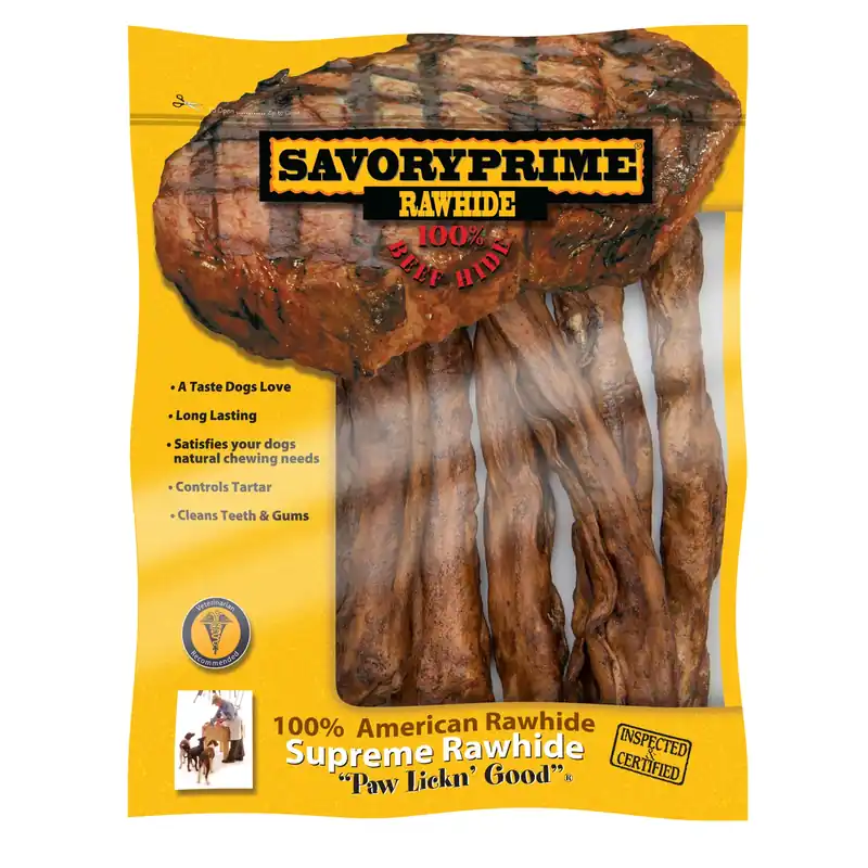 Savory Prime Beef Flavor Large Adult Mini Rolls Beef Rawhide 7 Pk