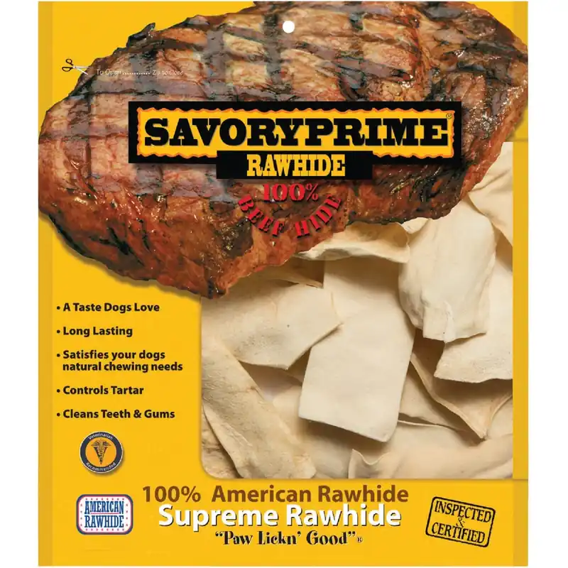 Savory Prime Natural All Size Dogs All Ages Rawhide Chips Beef Rawhide 6 In. L 1 Pk