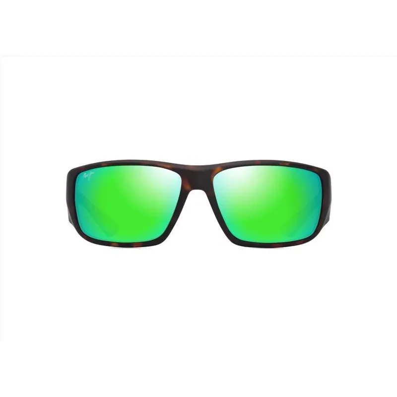 Maui Jim Keha AF Men‘s Polarized Sunglasses – Dark Havana Frame With Maui Green Lenses
