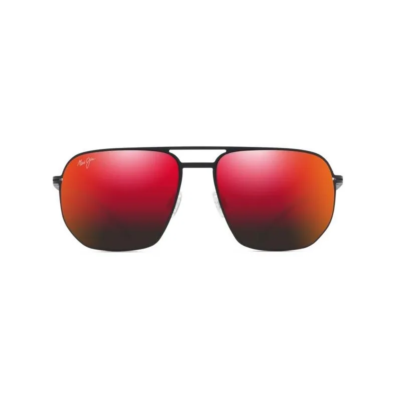 Maui Jim Sharks Cove Matte Black Polarized Sunglasses – Unisex Hawaii Lava Lenses