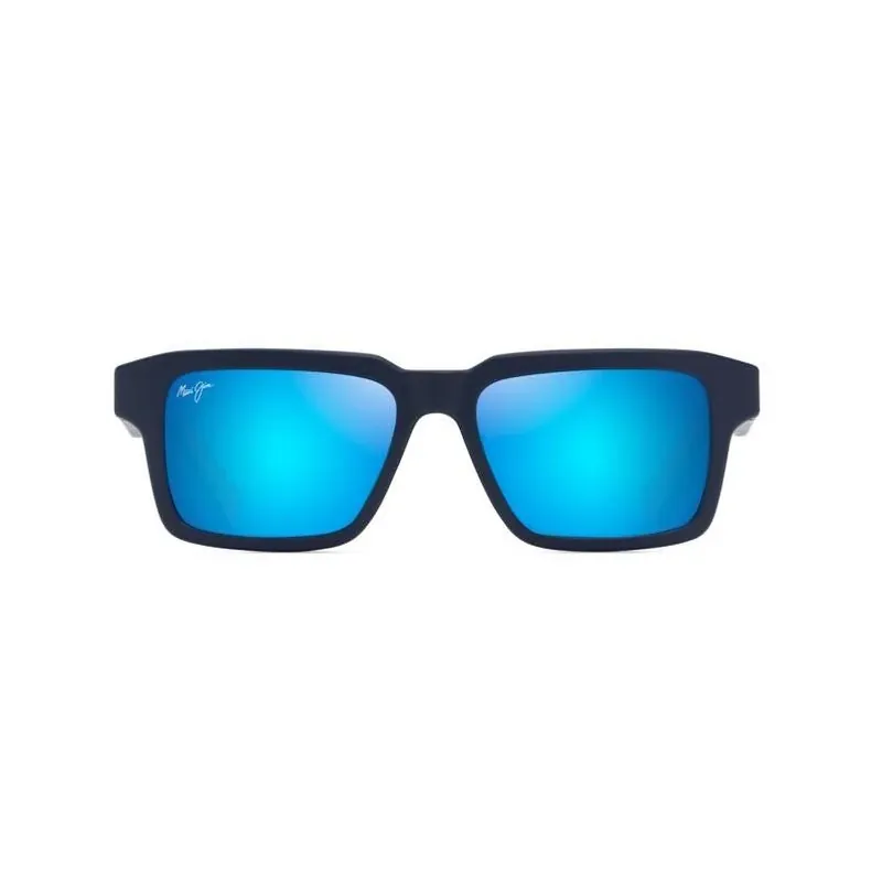 Maui Jim Kahiko Polarized Sunglasses – Matte Dark‑Blue Frame With Blue Hawaii Glass Lenses (Unisex)