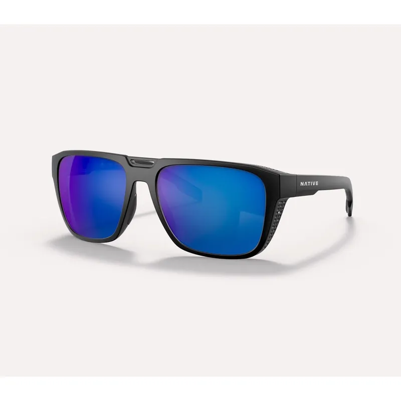 Mammoth Polarized Sunglasses - Matte Black/blue Reflex - One Size