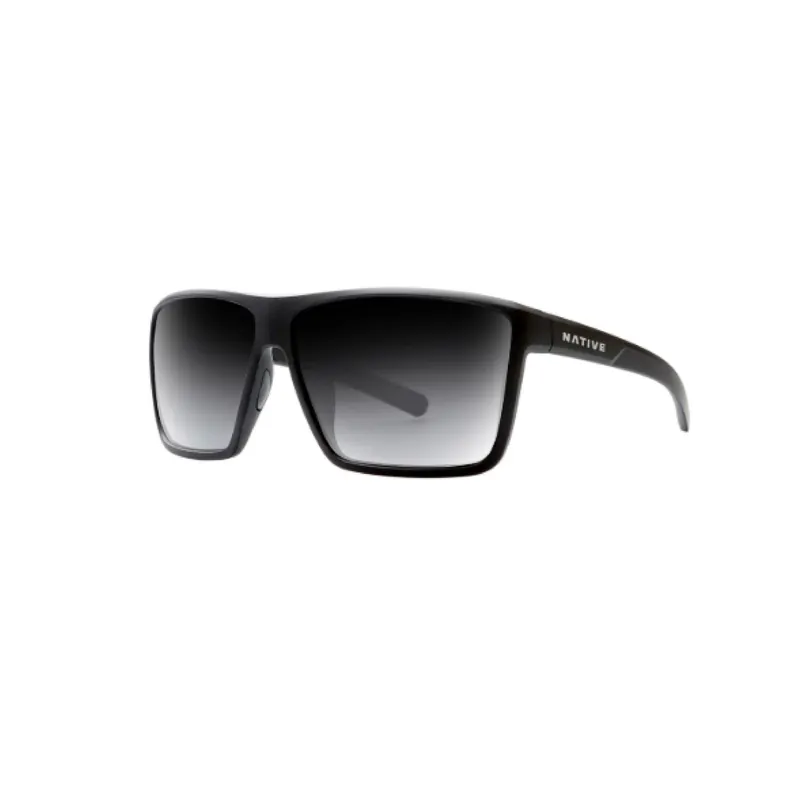 Native Wells Xl Gray Matte Black Polarized Sunglasses