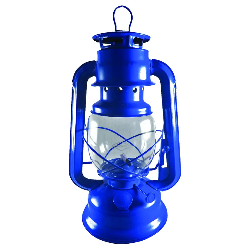 V & O Blue Lantern 12 In. H X 5-1/2 In. W X 11 In. L 1 Pk