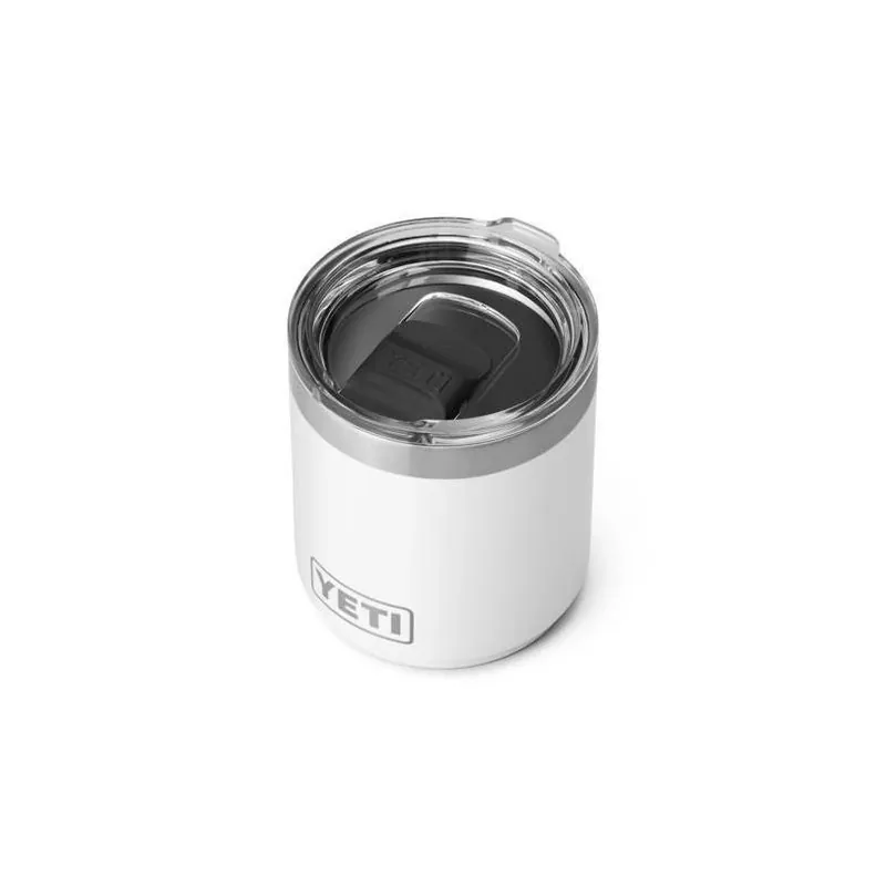 YETI 10‑oz White Stainless Steel Lowball Tumbler With MagSlider Lid – BPA‑Free