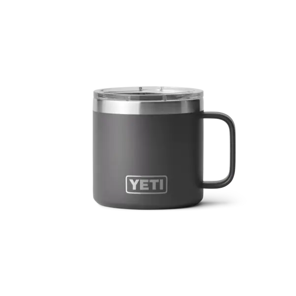 Rambler 14 Ounce Mug In Midnight Charcoal - Durable And Insulated