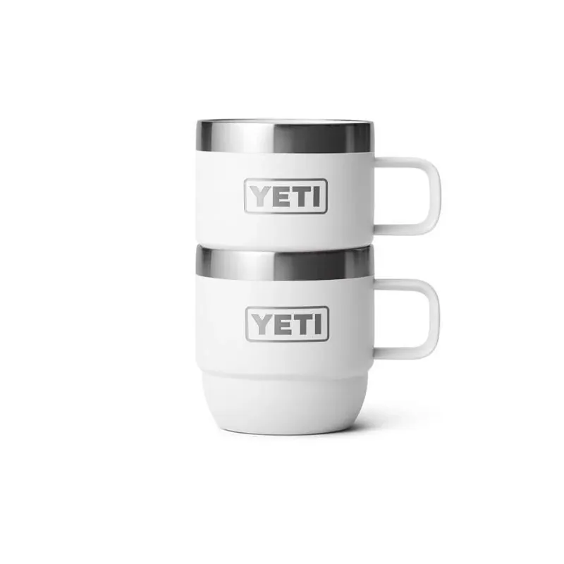 YETI Rambler 6‑oz White Insulated Stainless Steel Tumbler – BPA‑Free & Stackable