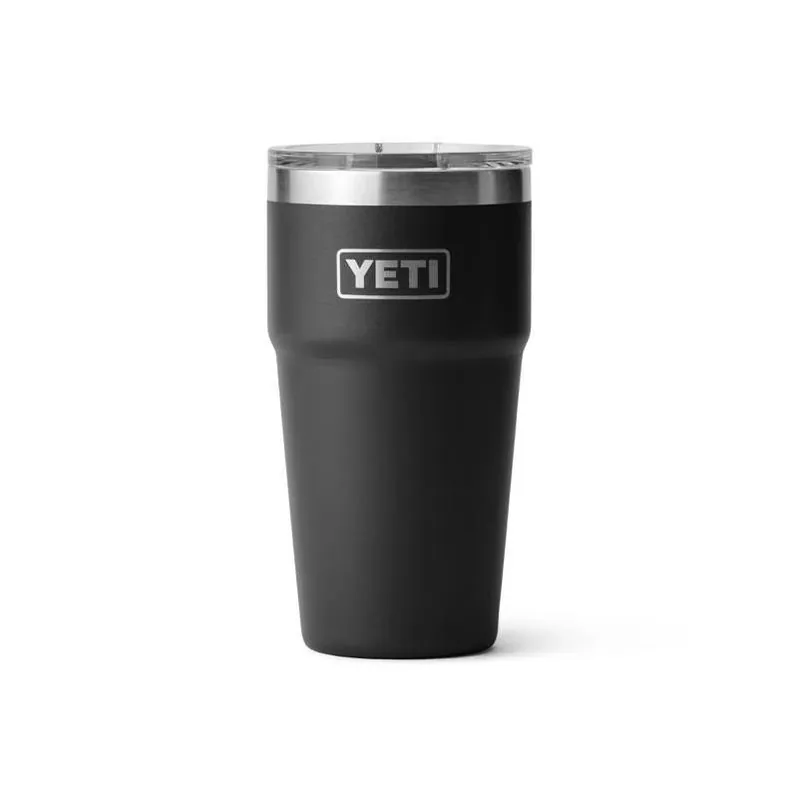 YETI Rambler 20‑oz Black Stainless Steel Stackable Tumbler With MagSlider Lid – BPA‑Free