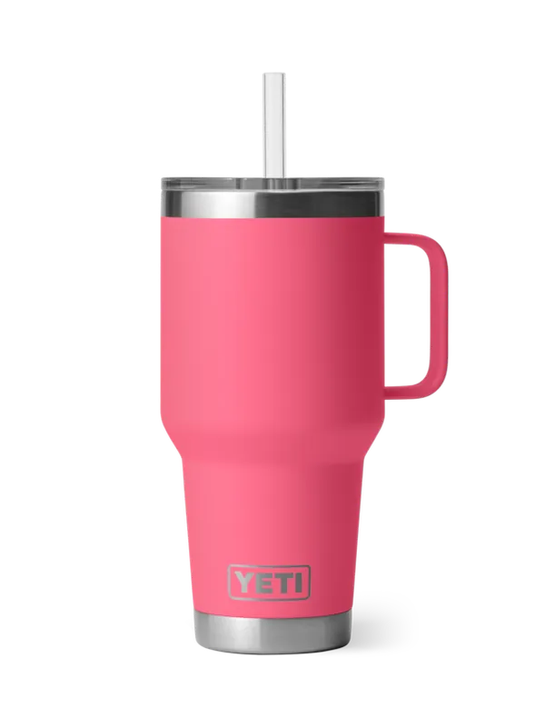 Rambler 35 Ounce Straw Mug In Tropical Pink