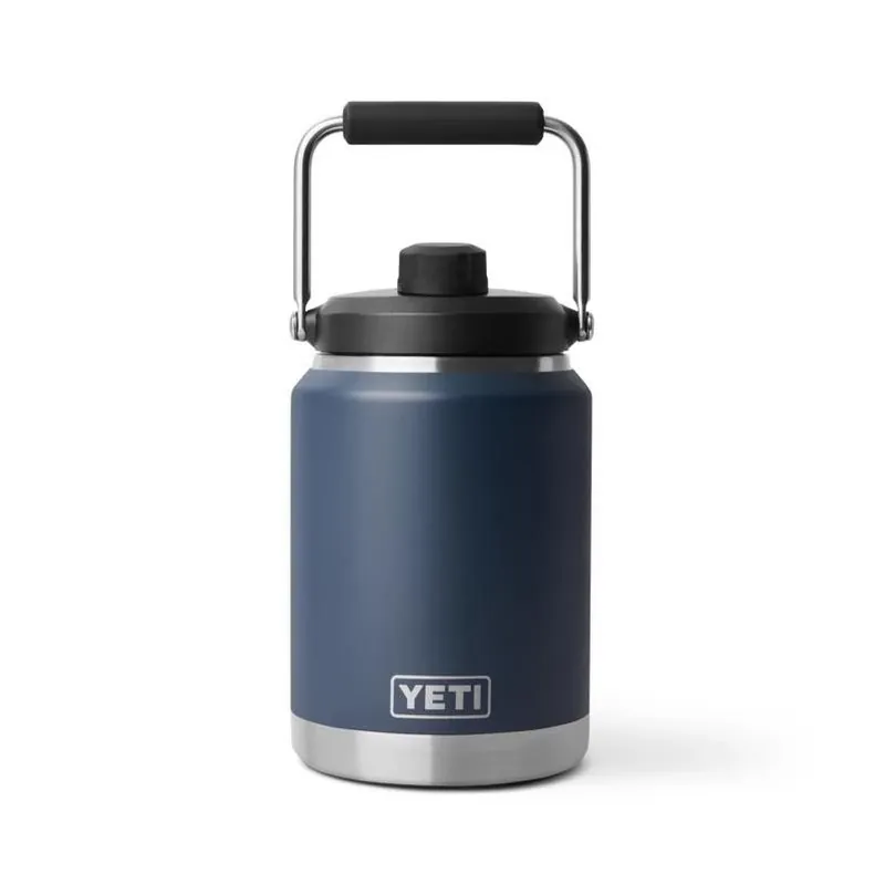 YETI Rambler 0.5‑Gal Navy Insulated Stainless Steel Jug – BPA‑Free