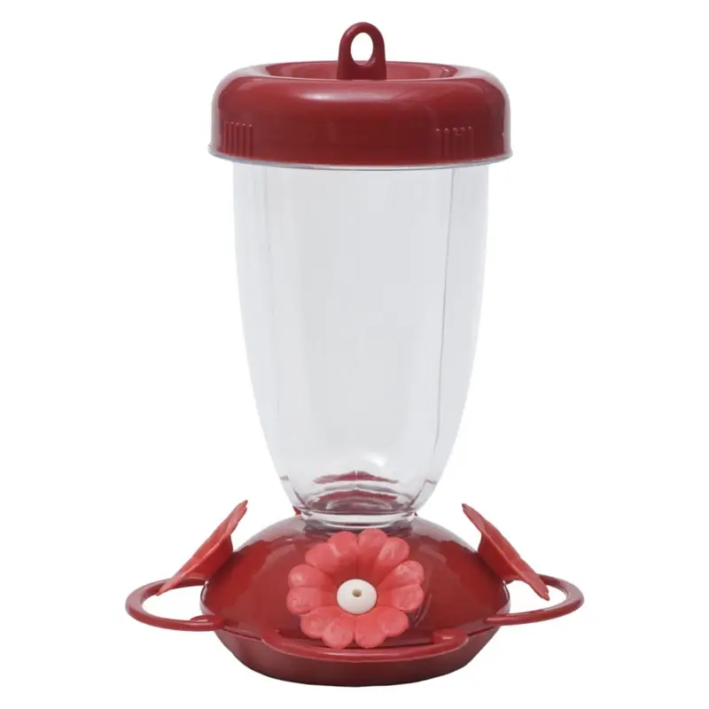 Perky-pet Hummingbird 16 Oz Plastic Nectar Feeder With 4 Ports And Ant Moat