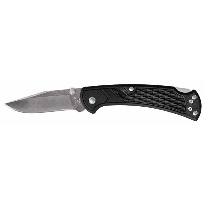 Buck Knives Slim Select Black Folding Knife – 420 HC Steel Blade, Over 6‑Inch Length