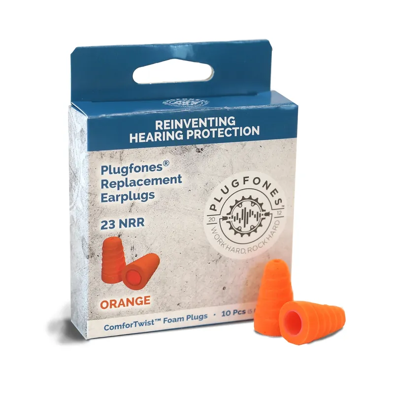 Comfortwist Replacement Foam Ear Plugs, 29 Db Noise Reduction, Orange, 5 Pair