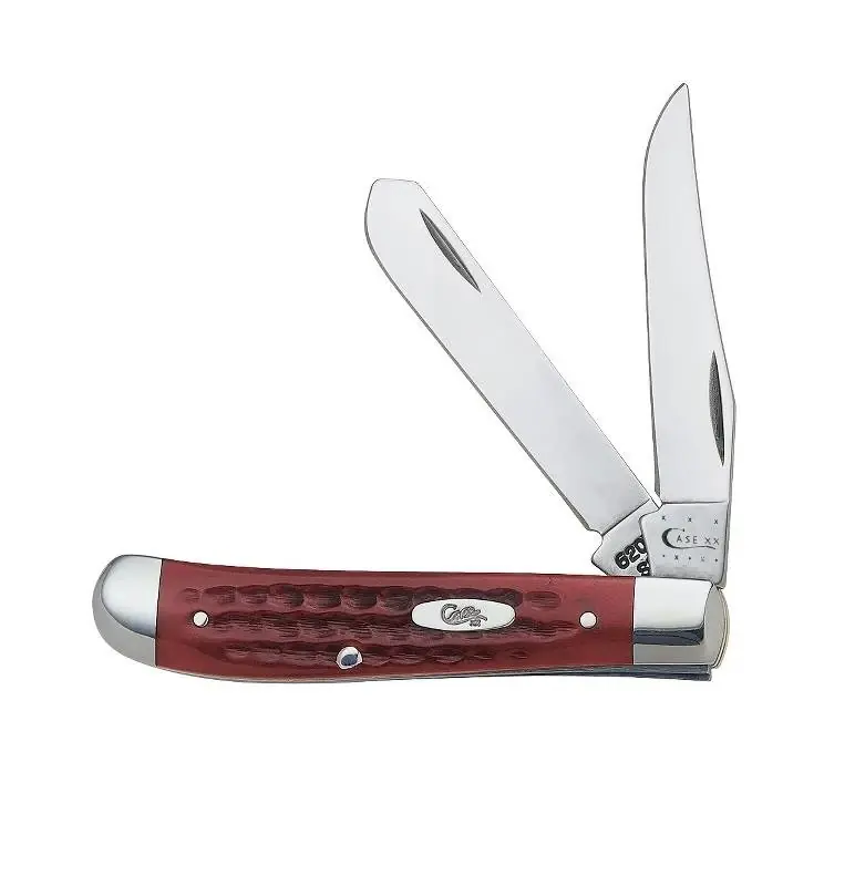 Pocket Worn Old Red Bone Mini Trapper Pocket Knife - Model Fi00784