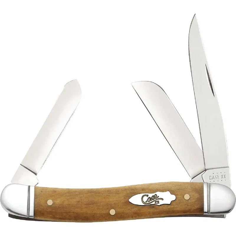 Stockman 2.57 In. Antique Bone Smooth Medium Pocket Knife With Tru-sharp Blades