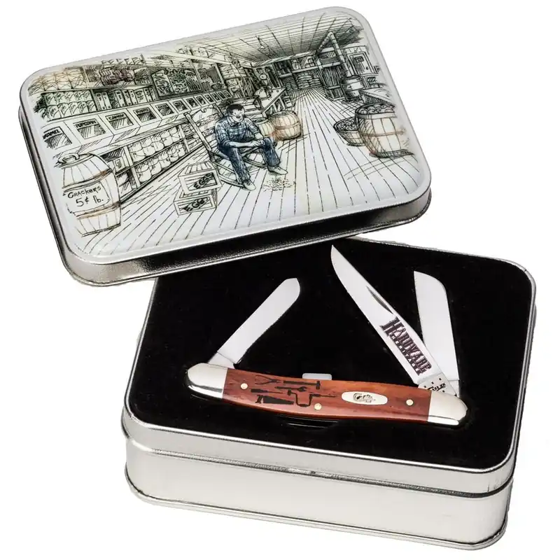 Heritage Gift Set Pocket Knife With Leather Sheath