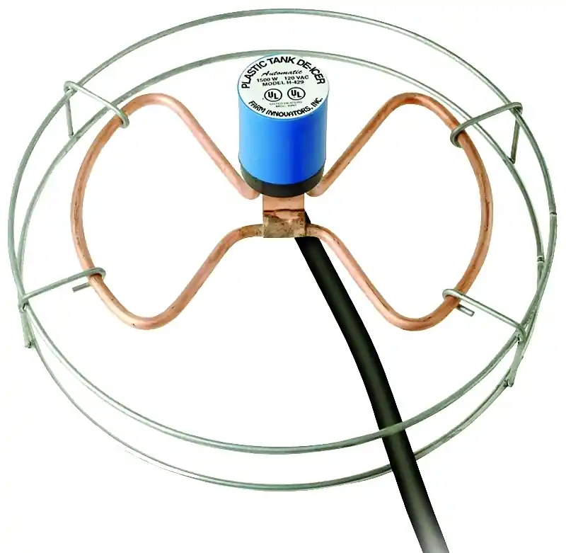 Livestock Tank De-Icer & Heater, Submersible, Thermostat Control, 1500-Watt, Up To 300 Gallon Tanks