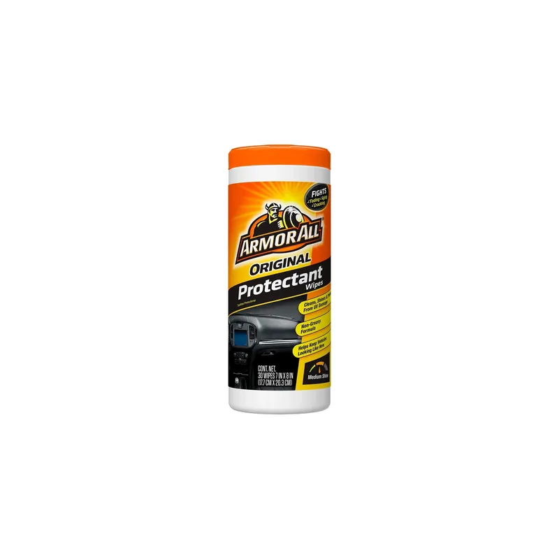 Armor All Original Plastic/Rubber/Vinyl Protectant Wipes 30 Wipes
