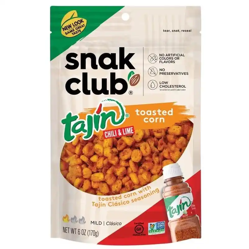 Snak Club Tajin Clasico Toasted Corn – 6 oz Crunchy Snack